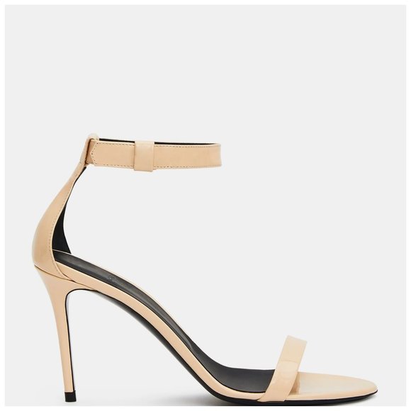 Theory Shoes Theory Laisle Patent High Heel Sandal In Patent 